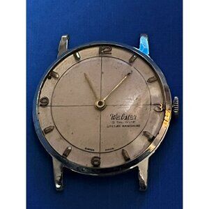 Vintage Art Deco Walden E Extra Men's Watch Linen dial 4 parts / repair